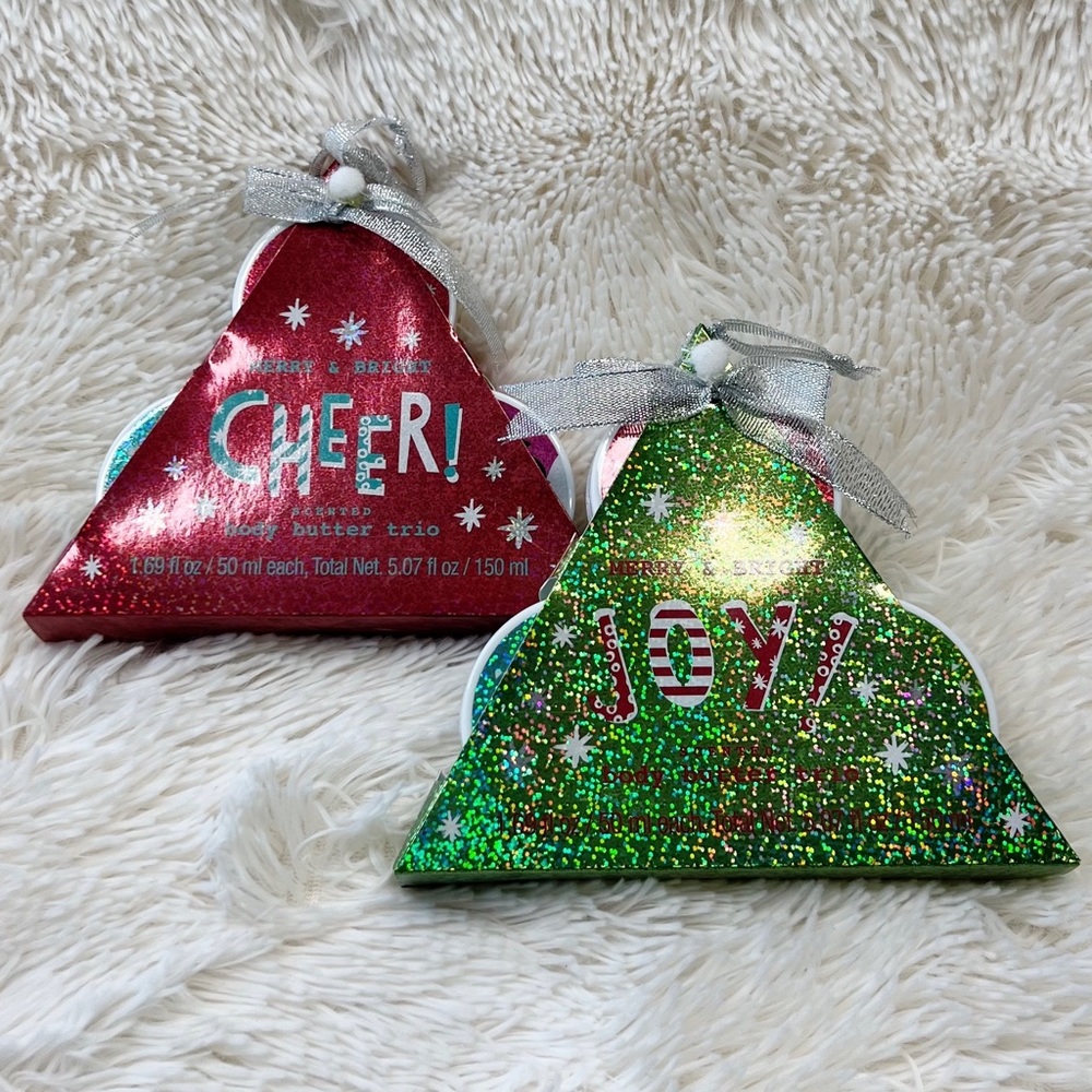 Merry & Bright Joy and Cheer body butter trio’s bundle NIB stocking stuffer - Picture 7 of 8